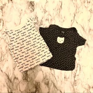 2 Adorable Girls Onesies. Great Cond. 18M